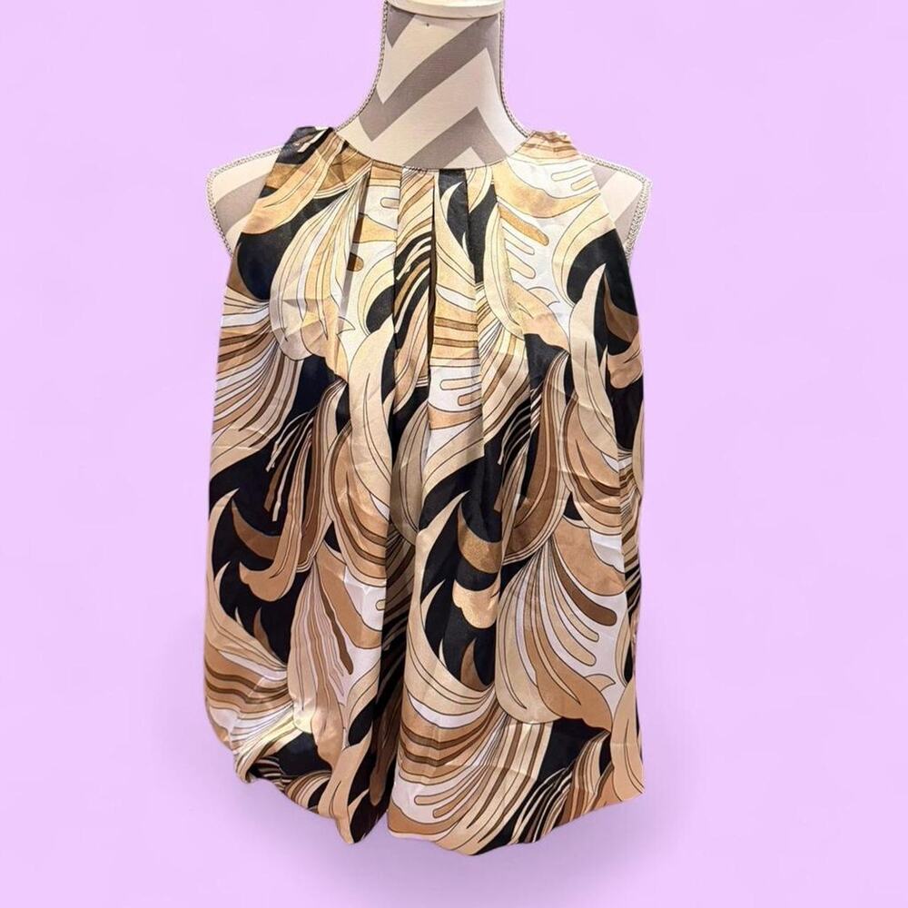 Brown black and gold patterned